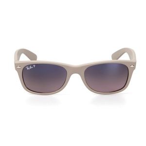 Ray Ban New Wayfarer Polarized Sunglasses Beige